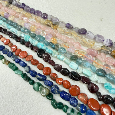 10 Strands 15.5 inches Mix Natural Crystal Nuggets Beads - Beadsy Beads