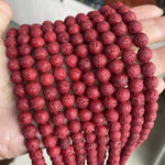 Multi Colour Volcanic Lava Stone Loose Beads Gemstone 8mm 15 inches strands