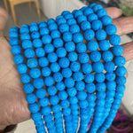 Multi Colour Volcanic Lava Stone Loose Beads Gemstone 8mm 15 inches strands