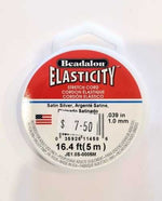 Beadalon Elasticity Satin Silver - 5m Roll