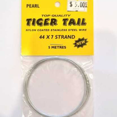 Tiger Tail Flexible Wire (Kaygee Product) 5m - Pearl