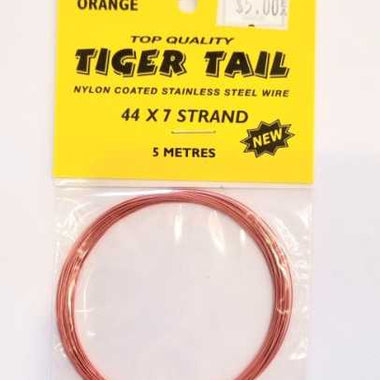 Tiger Tail Flexible Wire (Kaygee Product) 5m - Orange