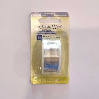 Artistic Wire Silver Plated (Silver) - 18 Gauge