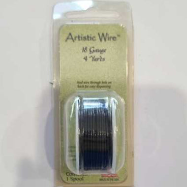Artistic Wire Non Tarnish (Black) - 18 Gauge