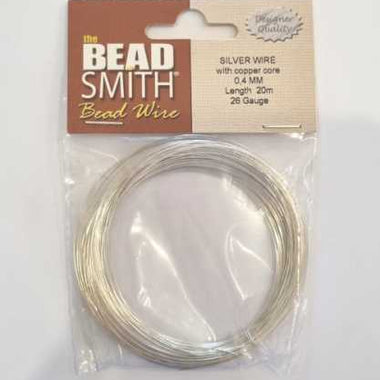 The Bead Smith Bead Wire (Silver) - 26 Gauge