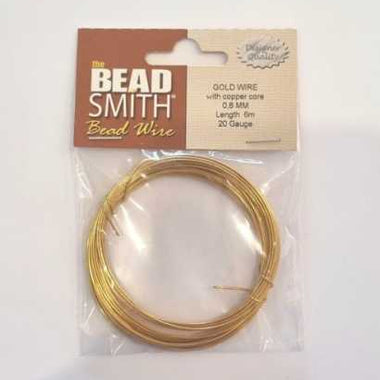 The Bead Smith Bead Wire (Gold) - 20 Gauge