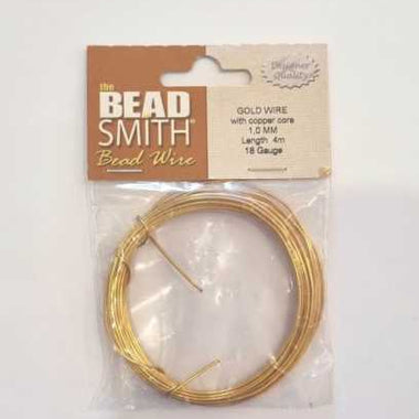 The Bead Smith Bead Wire (Gold) - 18 Gauge