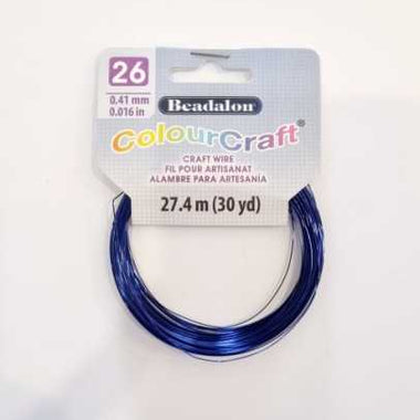 Beadalon ColourCraft Wire (Dark Blue) - 20 Gauge