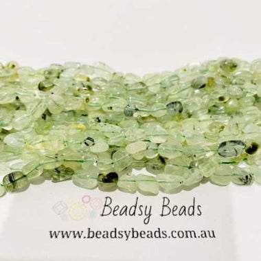 Authentic Prehnite ( Grape Stone) Potato Tumble Nugget Gemstones Bead 6-8mm -15.5" Strand