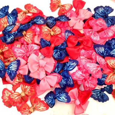 Handmade Bow Butterflies Mix Colours 5-7cm 20pcs
