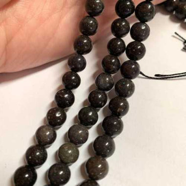Excellent Quality! Australian Black Opal Loose Gemstone Beads Choose Size- 15.5in Strand