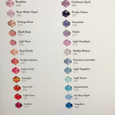 Swarovski Crystal Beads Bicone Crystal 8mm (Packet of 10pcs ) Choose colours