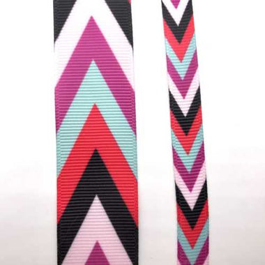 Grosgrain Ribbon Arrow Pattern Multi Coloured