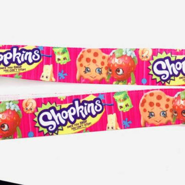 Grosgrain Ribbon Children Character Shopkins 25mm