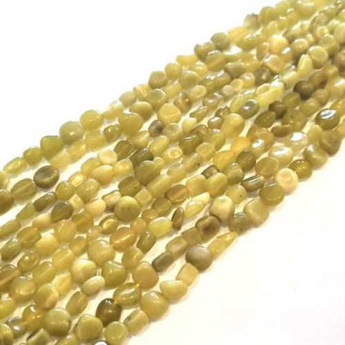 Lemon Jade Small Nugget Gemstones Beads 4-6mm - 15.5" Strand