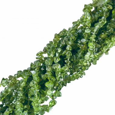 Authentic Peridot Chips Crystal Gemstone Beads Strand 84cm