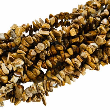 Authentic Picture Jasper Chips Crystal Gemstone Beads Strand 84cm