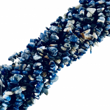 Authentic Sodalite Chips Crystal Gemstone Beads Strand 88cm