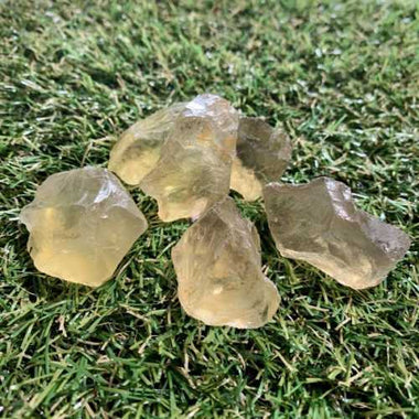Authentic Citrine Rough Crystal Gemstones 3.5 - 4.5 cm