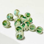 Czech Glass Vintage Window Beads Antique Tricut 8mm - 10pcs