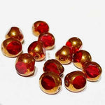 Czech Glass Vintage Window Beads Antique Tricut 8mm - 10pcs