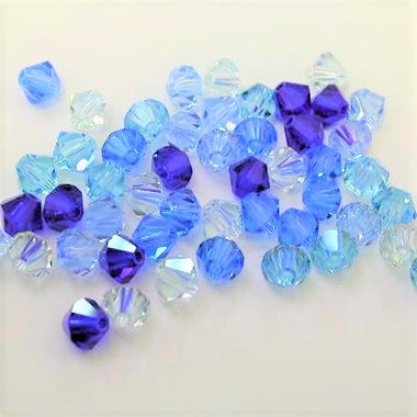 Swarovski Crystal Beads Bicone Crystal 4mm Deep Blue Sea