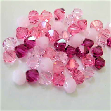 Swarovski Crystal Beads Bicone Crystal 4mm Pretty Pinks
