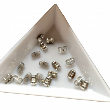 Hypoallergenic Stainless Steel Stud Earrings backing 20pcs