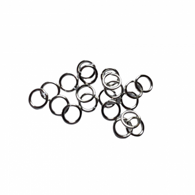 Nickel Free Silver Plated Thick Jump Ring 7mm - 6 grams