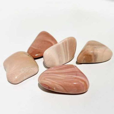 Genuine Western Australia Pink Opal Gemstone Crystal Tumble -2pcs