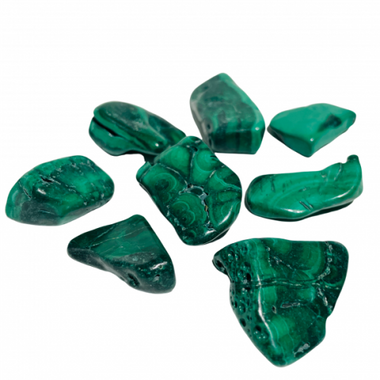 Genuine Malachite Gemstone Crystal Tumble 2-4cm