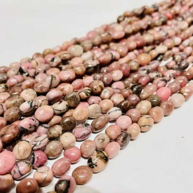 Authentic Best Quality Rhodonite Potato Gemstone Beads 7x 8mm -15.5 Inches (Copy)