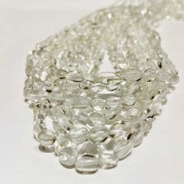 Authentic Clear quartz Tumbled Nugget Gemstones Beads 6*8mm - 15.5" Strand