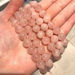 A+ Quallity Madagascar Rose Quartz Round Gemstone Beads – 15.5″ Strand