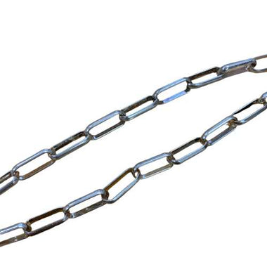 Nickel Free Silver Chain -Rectangular Chain Link - 1 Metre