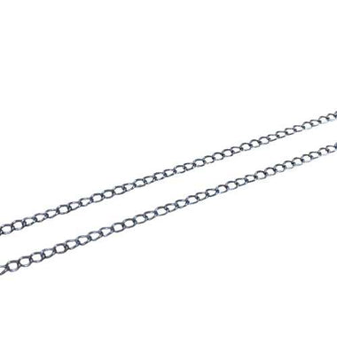 Nickel Free Tarnish Resistant Soldered Links Silver - Curb Rolo Style - 24.5cm Bag