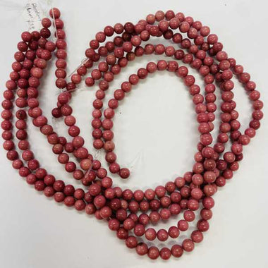 Rhodonite Round Bead 'A' 6 mm strand