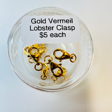 Gold Vermeil - Lobster Clasp - each