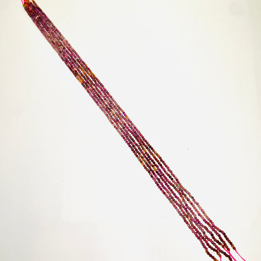 Ruby Crystal Faceted Round Gemstones Beads 3mm -15.5" Strand