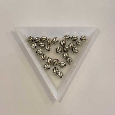925 Sterling Silver Corrugated Spacer 7mm - 10pcs