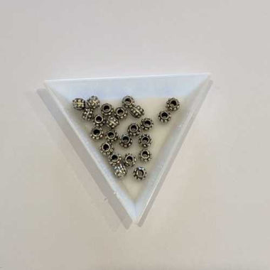 925 Sterling Silver Antique Spacer 7mm - 1pc