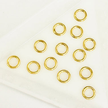 Gold Filled Soldered Jump Rings 6mm - 4pcs