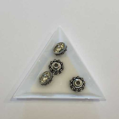 925 Indian Sterling Silver Spacer 13mm - 6pcs