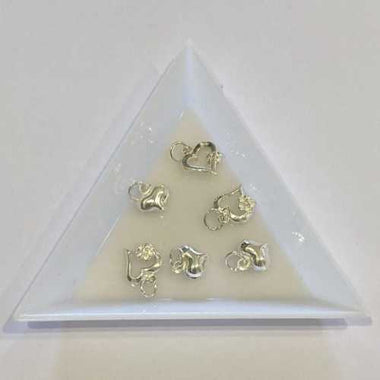 925 Silver Charms Hearts