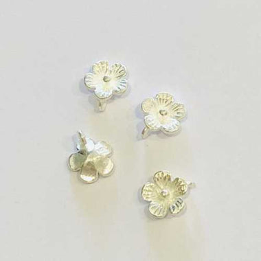 925 Sterling Silver Charm Flower - 1pc