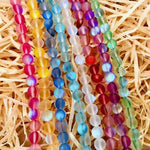 Multi Colour Mystic Aura Quartz Loose Beads Gemstone 8mm