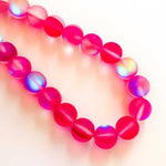 Multi Colour Mystic Aura Quartz Loose Beads Gemstone 8mm