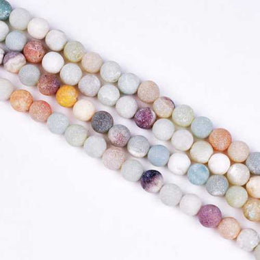 Matte Amazonite - Loose Gemstone Beads 8mm - 40pcs