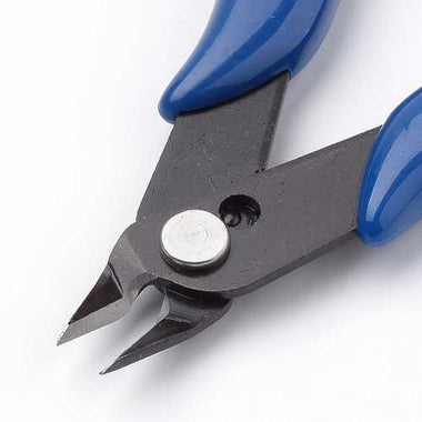 Carbon Steel Jewelry Pliers for Jewelry Making Supplies, Flush Cutter, Shear, Polishing, Medium Blue