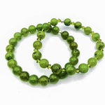 Canadian Jade Gemstone / Swarovski Crystals Bracelet size 8mm